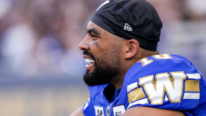 Nic Demski non-participant in practice with Blue Bombers ahead of East Semi-Final