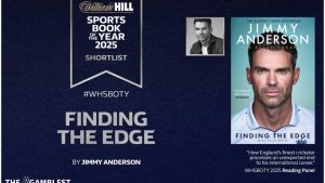 Sir James Anderson among seven shortlisted nominees for William Hill Sports Book of the Year Award 2025