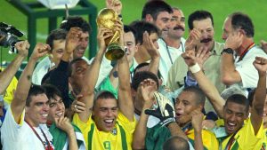 ‘The memory that never leaves me is the final whistle against Germany as we won the World Cup. I was running round with the Brazilian flag wrapped around me and looking to the sky’ Denilson opens up on his career highlight