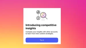 Instagram Adds Competitor Insights for Professional Accounts
