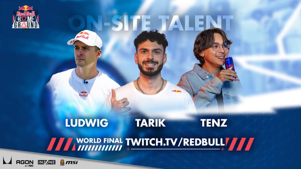 Ludwig, Tarik and TenZ to co-stream Red Bull Home Ground World Finals