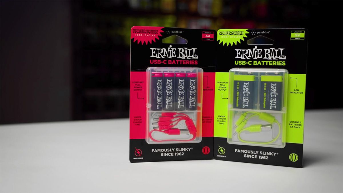 “The only way forward in this industry”: Ernie Ball fights battery waste with new rechargeable AA and 9V batteries that are tailored for effects pedals and active guitars