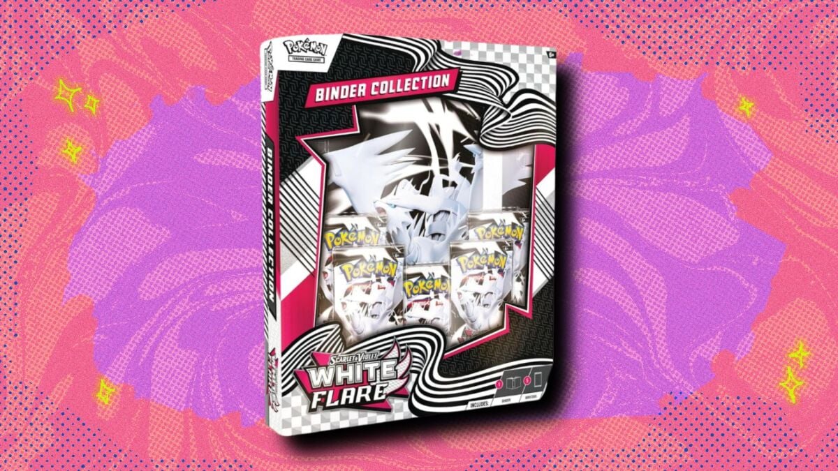 The Pokémon TCG White Flare Binder Collection has dipped to market value on Amazon