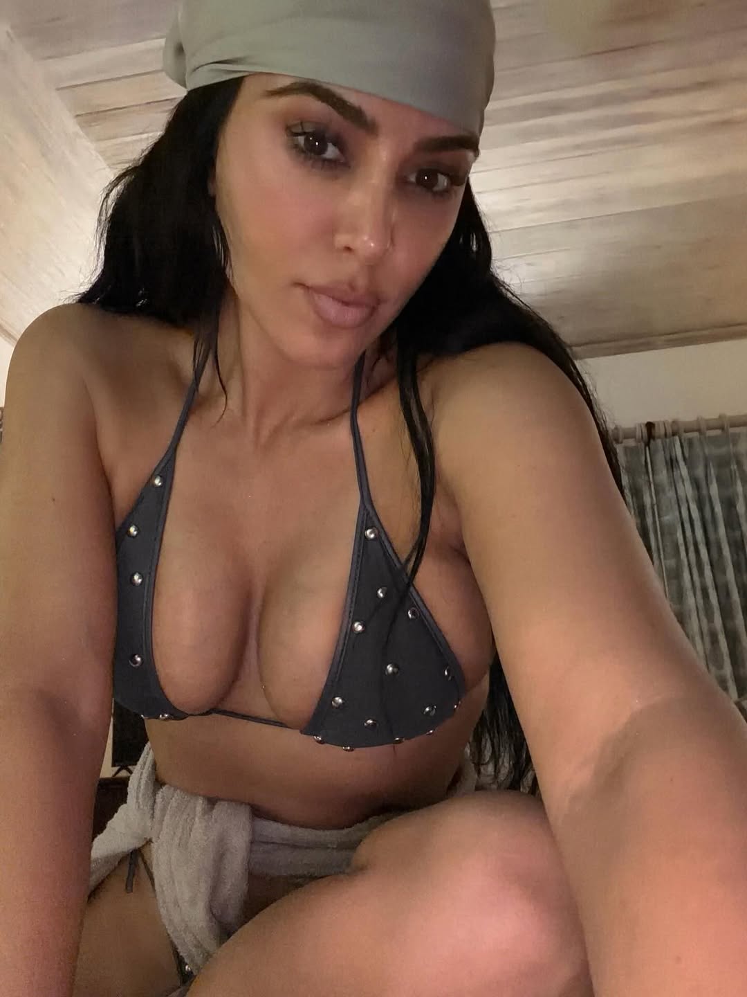 Unbothered Kim Kardashian shares bikini pics after failing bar exam