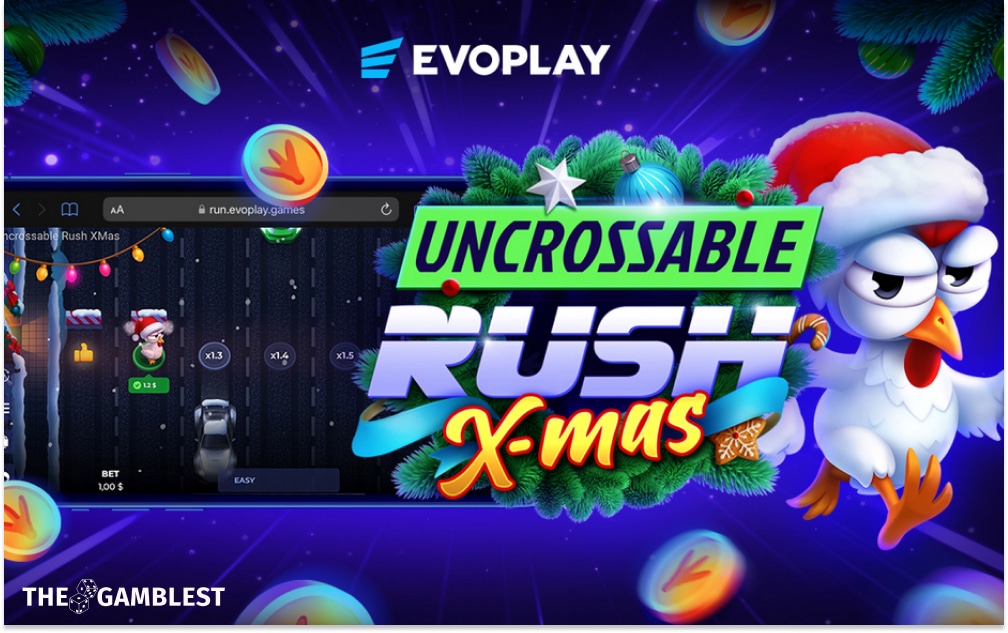 Evoplay celebrates the holidays with fast-paced fun in Uncrossable Rush X-mas