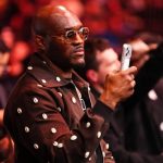 Kamaru Usman reacts after being picked by Islam Makhachev for first welterweight title defense